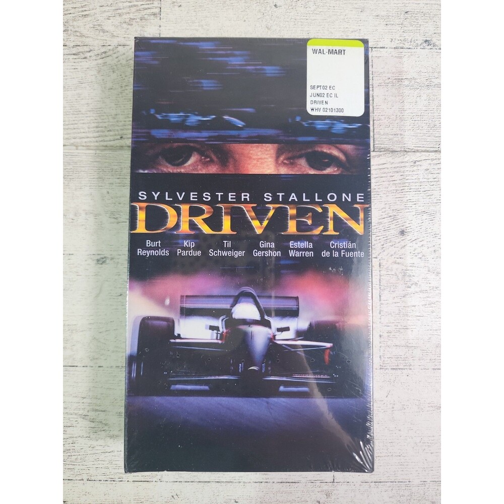 NEW Sylvester Stallone "Driven" VHS 2001 Movie FACTORY SEALED Watermarks